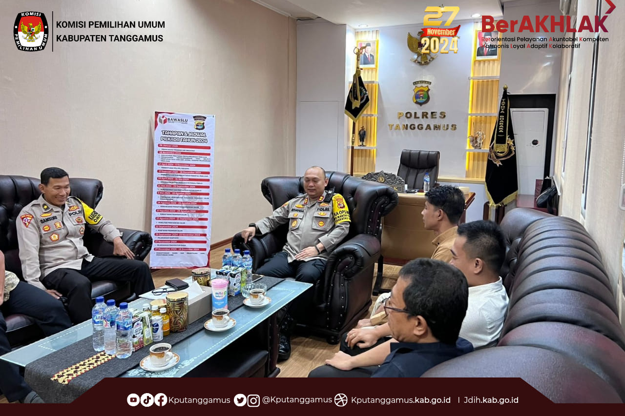 AUDENSI KPU KAB TANGGAMUS DENGAN POLRES TANGGAMUS DAN KEJAKSAAN NEGERI TANGGAMUS TH 2024