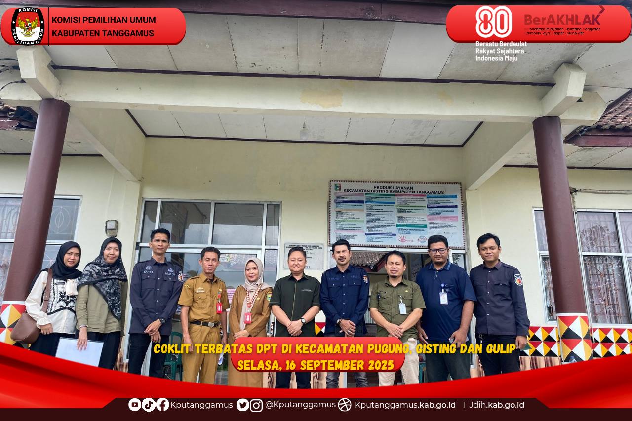 Kegiatan COKTAS  Kecamatan Gisting dan Gunung Alip, Talang Padang dan Pugung th 2025