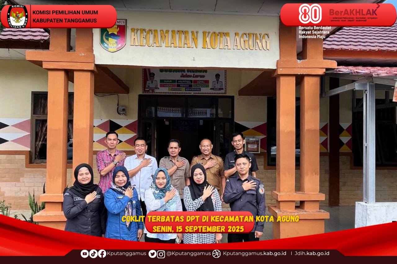 Kegiatan COKTAS Kecamatan Kota  Agung Timur, Kota Agung dan Kota Agung Barat th 2025