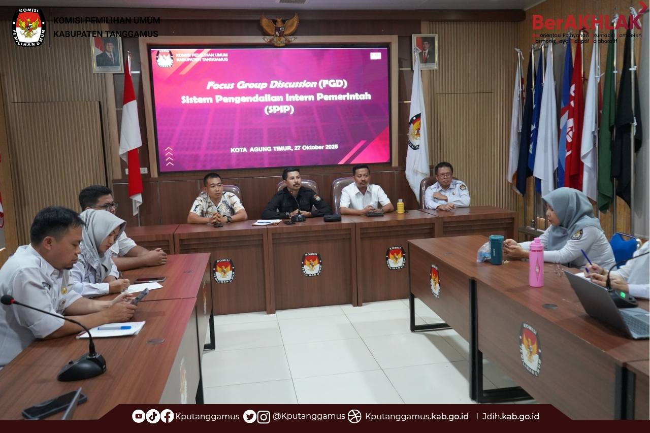 KPU Kabupaten Tanggamus melaksanakan  Focus Group Discussion (FGD) tentang (SPIP)