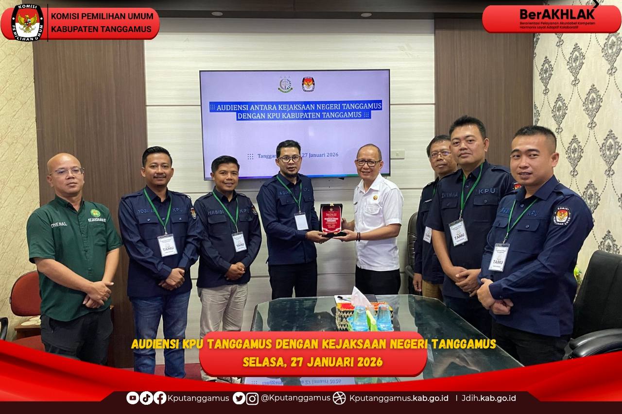 Komisi Pemilihan Umum Kabupaten Tanggamus melaksanakan audiensi dengan Kejaksaan Negeri Tanggamus.