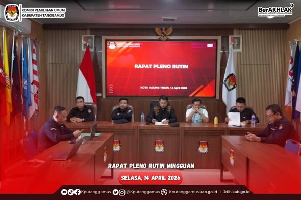 Komisi Pemilihan Umum Kabupaten Tanggamus  melaksanakan Kegiatan Rapat Pleno Rutin