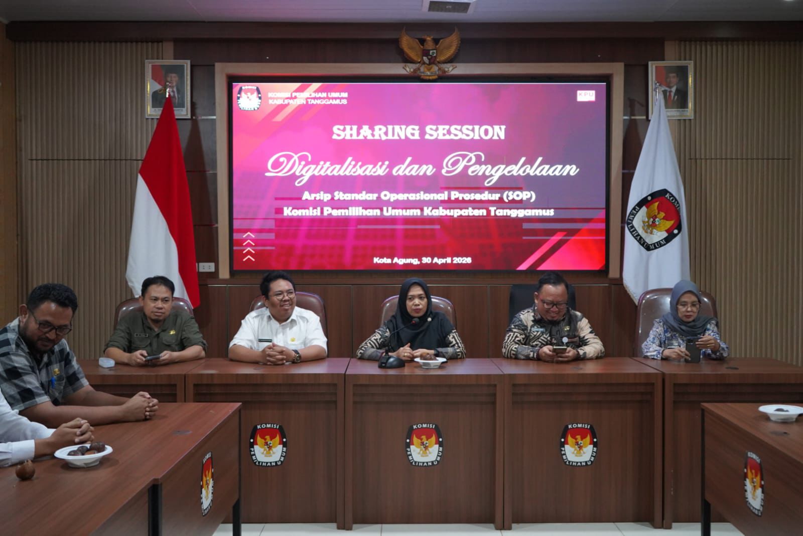 KPU Kabupaten Tanggamus menyelenggarakan Foccus Group Discusion Digitalisasi dan Pengelolaan Arsip