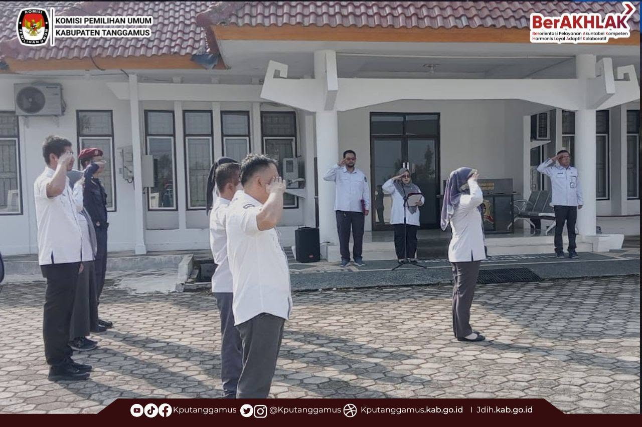 omisi Pemilihan Umum Kabupaten Tanggamus melaksanakan apel rutin